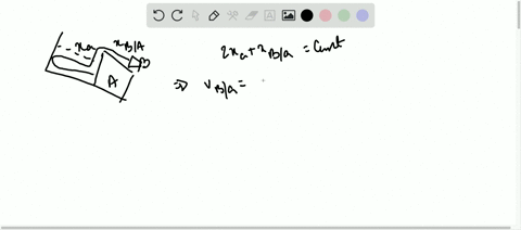 knowing-that-at-the-instant-shown-block-a-has-a-velocity-of-8-in-s-and-an-acceleration-of-6-mathrmin