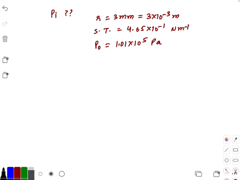 what-is-the-pressure-inside-the-drop-of-mercury-of-radius-300-mathrmmm-at-room-temperature-surface-t