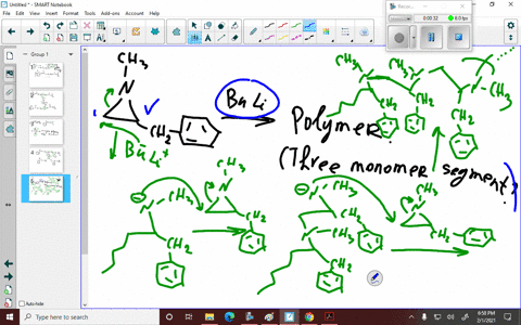 draw-a-segment-of-a-polymer-containing-three-monomers-that-forms-from-anionic-polymerization-of-the-