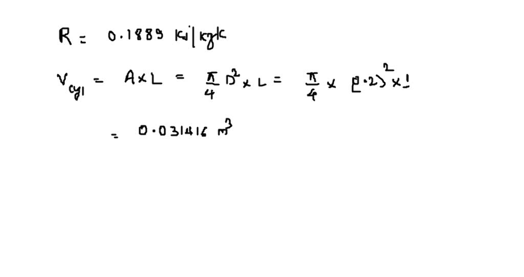 SOLVED:A cylindrical gas tank 1 m long, with an inside diameter of 20 ...