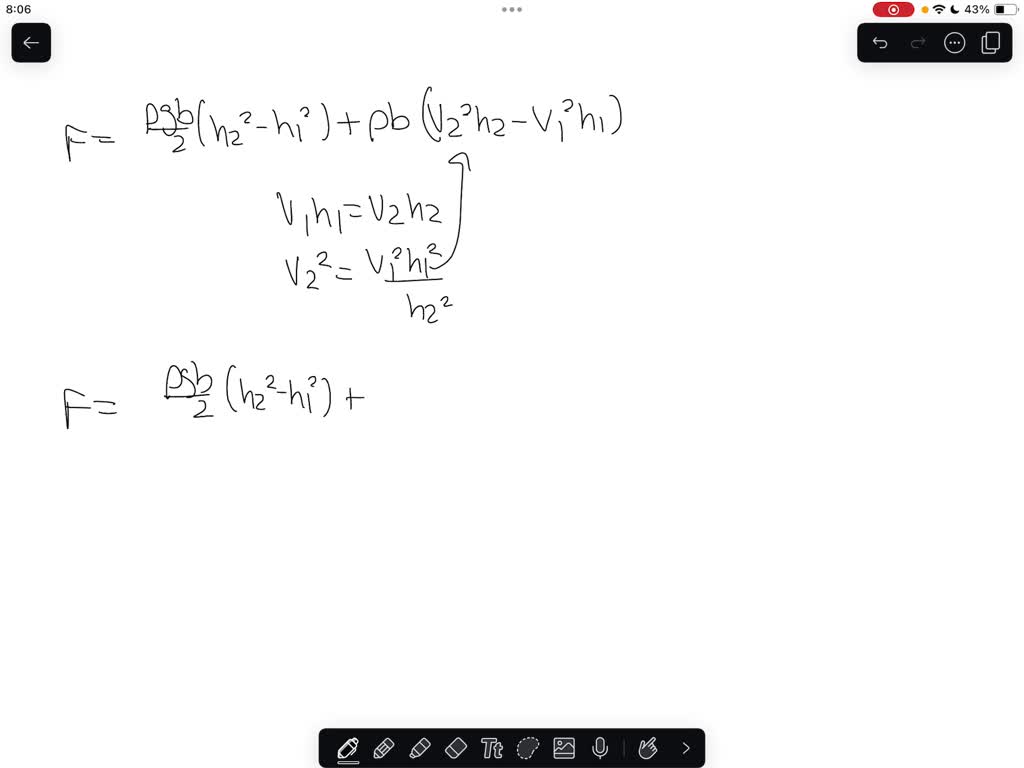 SOLVED: A River Of Width B And Depth H1 Passes Over A Submerged ...