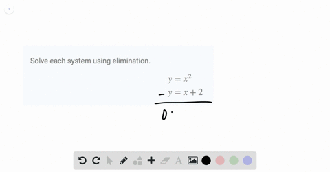 solve-each-system-using-elimination-beginarraylyx2-yx2endarray