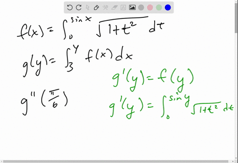if-fxint_0sin-x-sqrt1t2-d-t-and-gyint_3y-fx-d-x-find-g-2pi-6