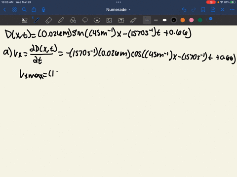 ii-consider-the-point-x100-mathrmm-on-the-cord-of-example-15-5-determine-a-the-maximum-velocity-of-t