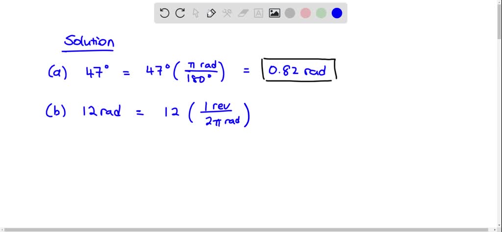 SOLVED Convert 5 85 Rad s To Revolutions Per Minute And Degrees Per Second 