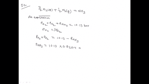 a-1-3-mixture-of-nitrogen-and-hydrogen-was-passed-over-a-catalyst-at-450circ-mathrmc-it-was-found-th