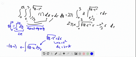 evaluate-the-cylindrical-coordinate-integrals-in-exercises-23-28-int_02-pi-int_03-int_r2-3sqrt18-r2-