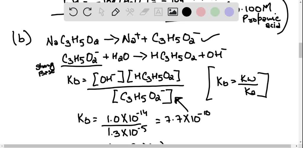 SOLVED:(a) Calculate The PH Of A Solution Prepared By Mixing 0.0100 Mol ...