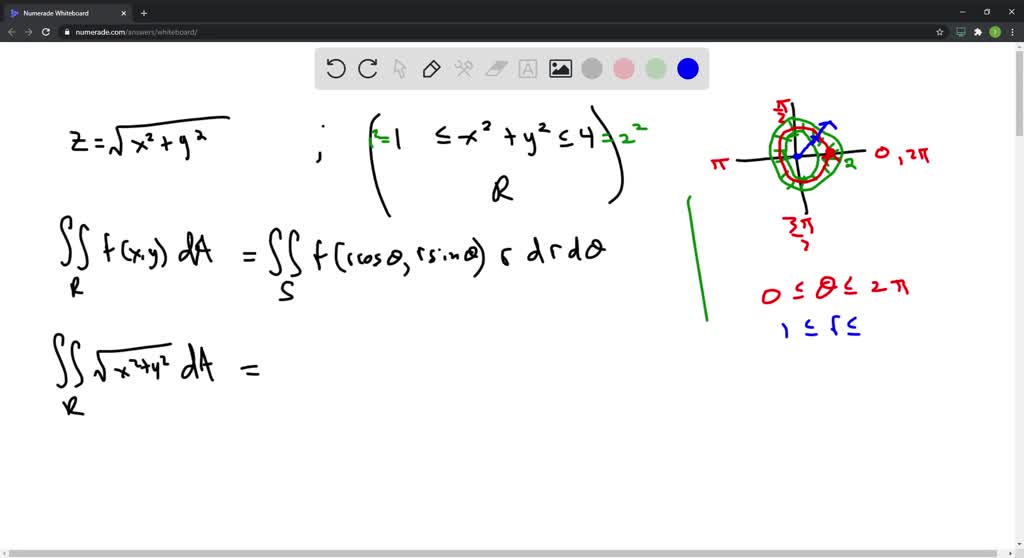 2 Double Integral In Polar Coordinates Calculate The Volume Of The Solids A Under The Cone Z Sqrt X 2 Y 2 And Above