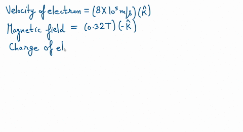 at-a-particular-instant-an-electron-is-traveling-in-the-z-direction-with-speed-8-times-105-mathrmm-m