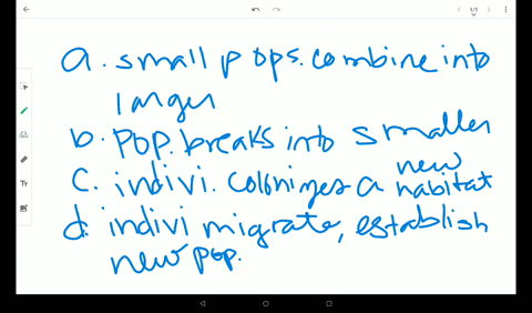 which-of-the-following-describes-vicariance-a-small-populations-coalesce-into-one-large-population-b