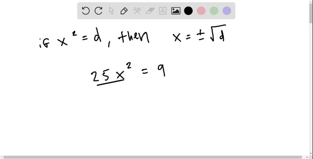 SOLVED:Solve the equation. 25 x^2-9=0
