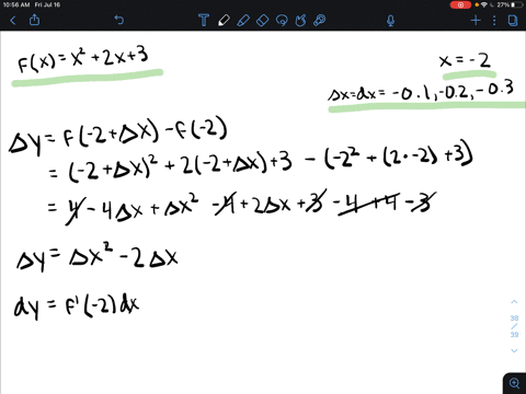 in-problems-25-28-a-find-delta-y-and-dy-for-the-function-fat-the-indicated-value-of-x-b-graph-delt-2