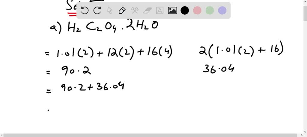 SOLVED:Calculate the molar mass of each hydrated compound. Note that ...