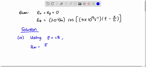 a-plane-electromagnetic-wave-traveling-in-the-positive-direction-of-an-x-axis-in-vacuum-has-compon-2