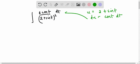 use-substitution-to-evaluate-the-integral-int-frac6-cos-t2sin-t2-d-t