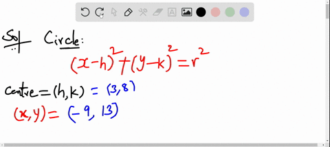 write-the-standard-form-of-the-equation-of-the-circle-with-the-given-characteristics-center-38-solut