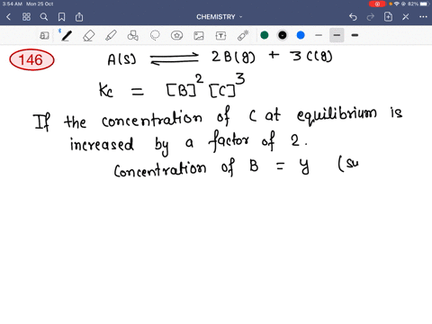 in-a-system-mathrmamathrms-rightleftharpoons-2-mathrmbmathrmg3-mathrmcmathrmg-if-the-concentration-3