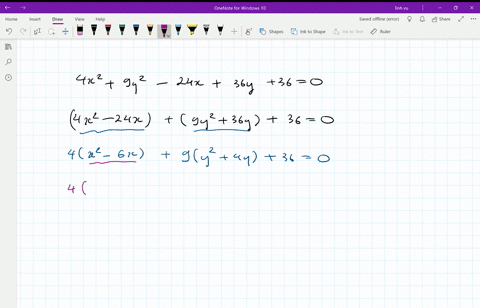 find-the-eccentricity-of-the-conic-whose-equation-is-given-4-x29-y2-24-x36-y360