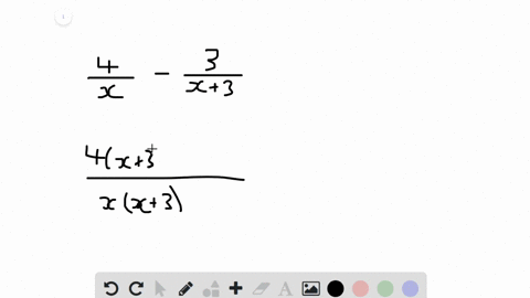 in-exercises-3358-add-or-subtract-as-indicated-frac4x-frac3x3