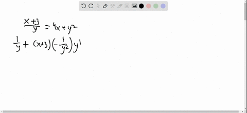 find-the-derivative-yprimex-implicitly-fracx3y4-xy2