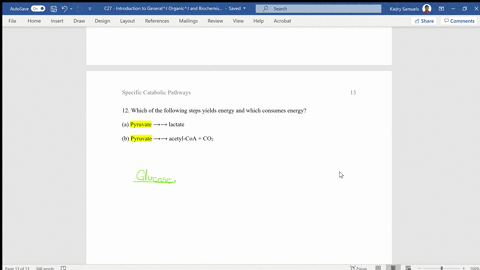 which-of-the-following-steps-yields-energy-and-which-consumes-energy-a-pyruvate-longrightarrow-lac-3