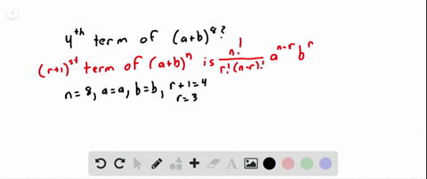 find-the-indicated-term-the-fourth-term-of-the-expansion-of-ab8