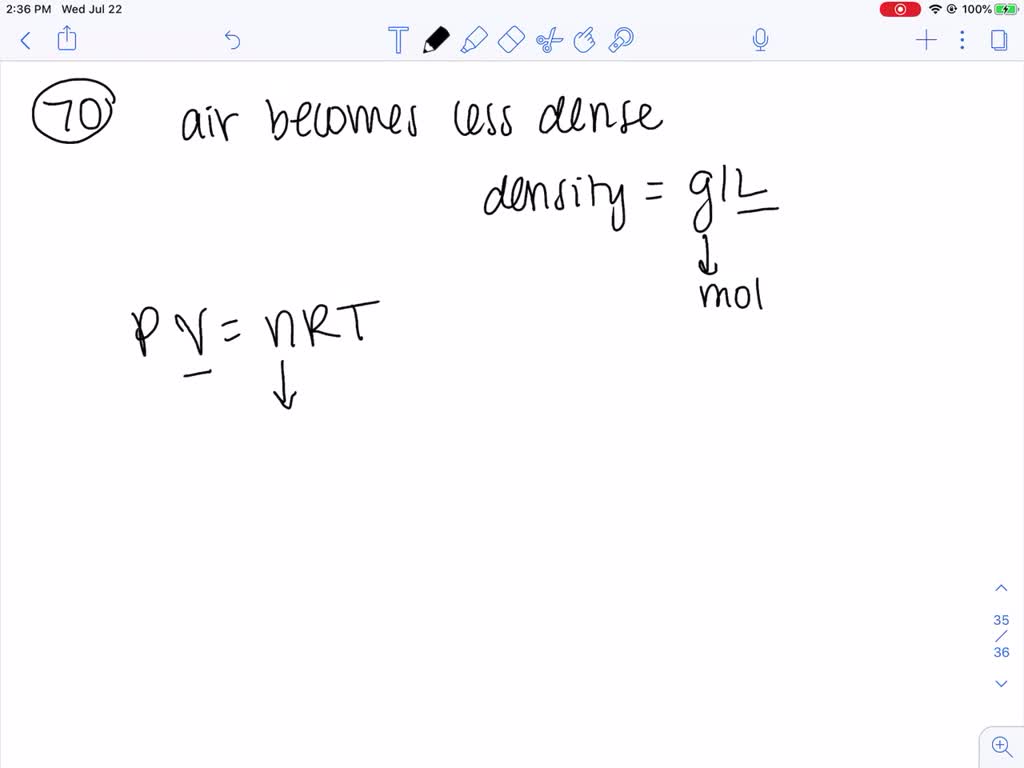 SOLVEDUnder certain weather conditions (just before rain), the air