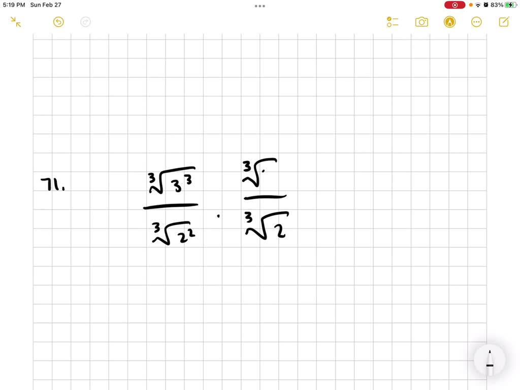 SOLVED Change Each Radical To Simplest Radical Form 4 27 6-2sqrt-3-sqrt-6-6-sqrt-3-sqrt-2-4sqrt-3-sqrt-6