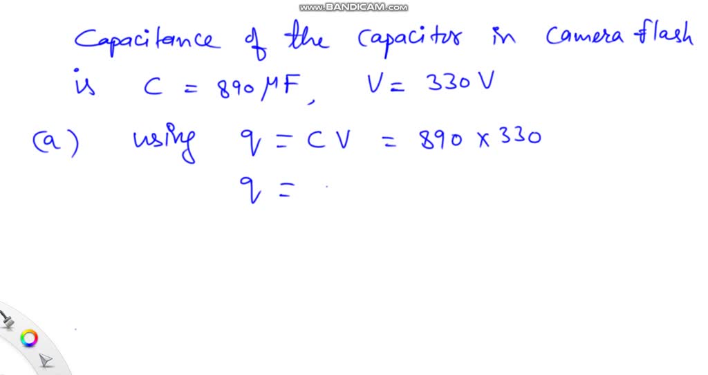 SOLVED: The electronic flash attachment for a camera contains a ...