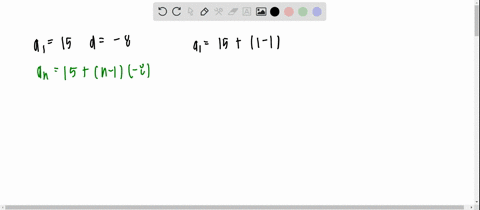 SOLVED:Write the first five terms of each arithmetic sequence with the ...