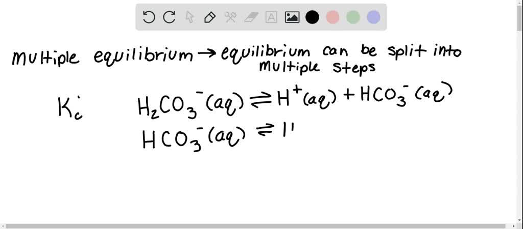 SOLVED:Give an example of a multiple equilibria reaction.