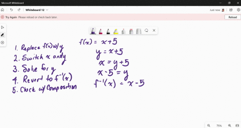 a-find-an-equation-for-f-1x-the-inverse-function-b-verify-that-your-equation-is-correct-by-showing-2