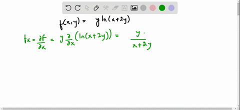 find-f_x-and-f_y-fx-yy-ln-x2-y