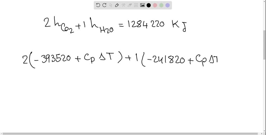 ⏩SOLVEDEstimate the adiabatic flame temperature of an acetylene (C2