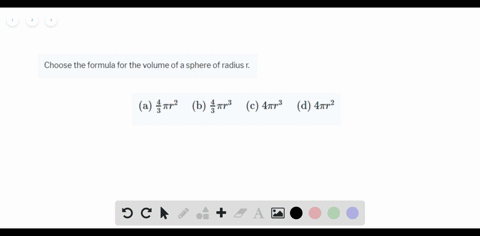 choose-the-formula-for-the-volume-of-a-sphere-of-radius-r-beginarraylllltext-a-frac43-pi-r2-text-b-f