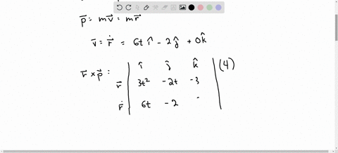 a-particle-with-a-mass-of-4-mathrmkg-has-a-position-vector-in-meters-given-by-mathbfr3-t2-mathbfi-2-