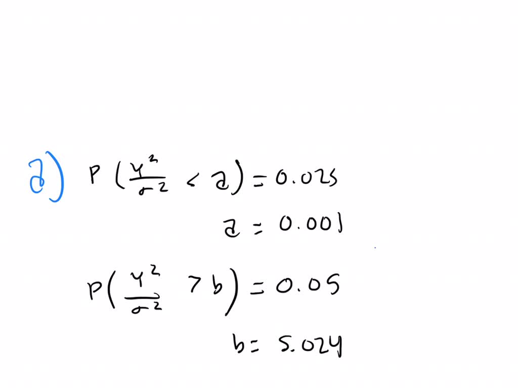 Solved:start With The Fact That (n-1) S^2   σ^2 Has A Chi Square 