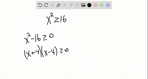 indicate-on-a-number-line-the-numbers-x-that-satisfy-the-condition-x2-geq-16