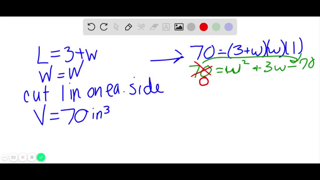 SOLVED:Write an equation and solve. The length of a rectangular piece ...