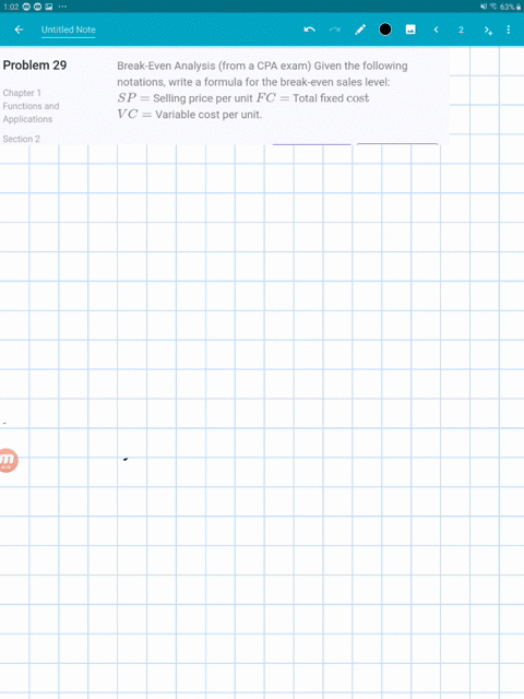 break-even-analysis-from-a-cpa-exam-given-the-following-notations-write-a-formula-for-the-break-even