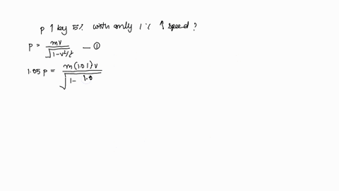 how-can-the-momentum-of-a-particle-increase-by-5-with-only-a-19-increase-in-speed