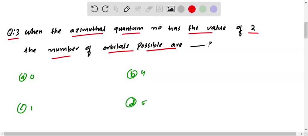 the value of azimuthal quantum number l is 2 it represent