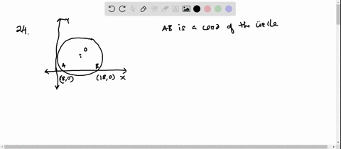 find-the-coordinates-of-the-center-of-a-circle-that-is-tangent-to-the-mathrmy-axis-and-intersects-th