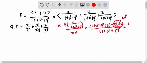 find-the-divergence-of-the-following-vector-fields-mathbfffraclangle-x-y-zrangle1x2y2