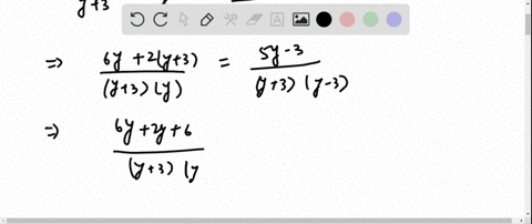 solve-frac6y3frac2yfrac5-y-3y2-9-2