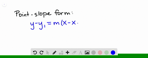 write-the-point-slope-form-of-an-equation-of-a-line