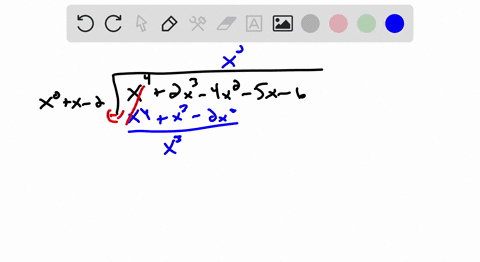 divide-using-long-division-state-the-quotient-qx-and-the-remainder-rx-fracx42-x3-4-x2-5-x-6x2x-2-5
