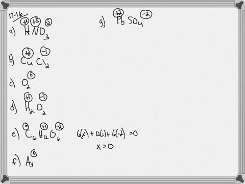 assign-oxidation-numbers-to-all-the-atoms-in-each-of-the-following-a-mathrmhno_3-b-mathrmcucl_2-c--2