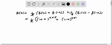 express-the-function-fx1x2015-as-a-sum-of-even-and-an-odd-functi-